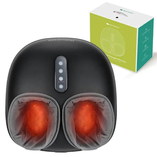 Thermal Foot Massager with Deep Kneading, Air Compression & Foot Rollers