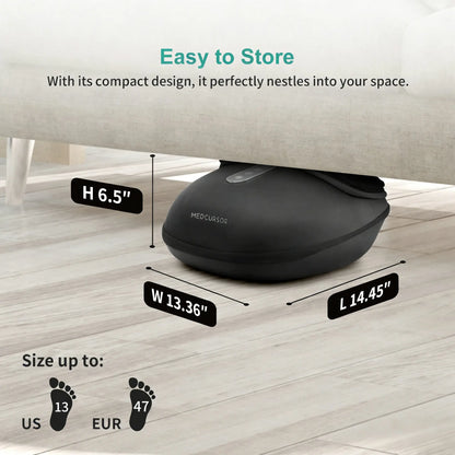 Thermal Foot Massager with Deep Kneading, Air Compression & Foot Rollers
