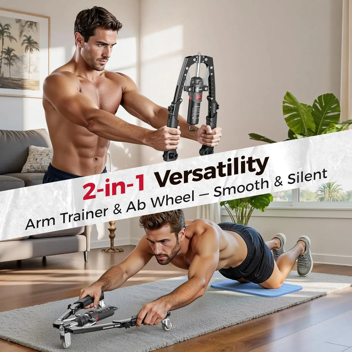 Adjustable Hydraulic Arm Trainer | 22-440lbs Foldable