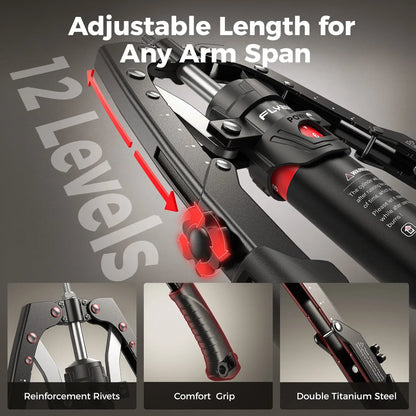 Adjustable Hydraulic Arm Trainer | 22-440lbs Foldable